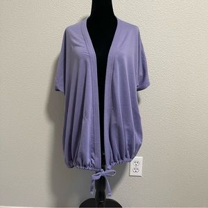 Lucy | Oversized Purple Workout Cardigan